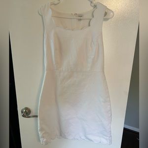 J Crew White linen dress